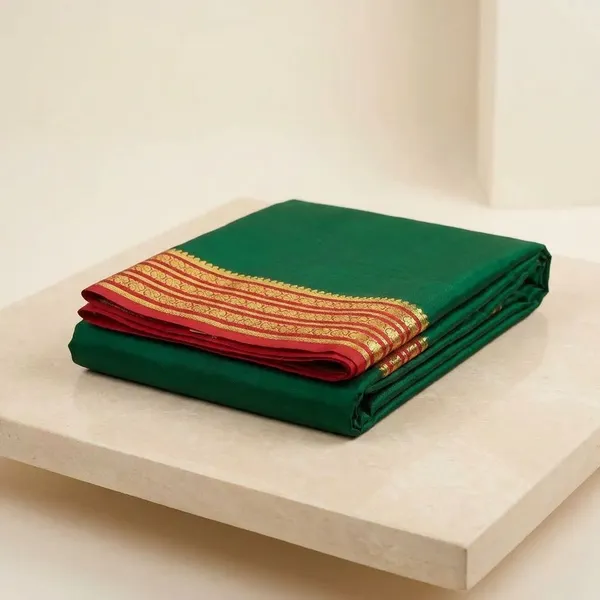 Green_Pure_Viscose_Silk,_It_Is_Very_Soft_And_Comfortable_To_Wear_Any_Weather