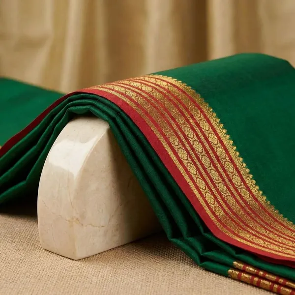 Green_Pure_Viscose_Silk,_It_Is_Very_Soft_And_Comfortable_To_Wear_Any_Weather