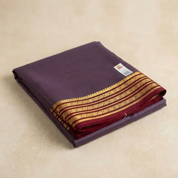 Purple_Pure_Viscose_Silk,_It_Is_Very_Soft_And_Comfortable_To_Wear_Any_Weather