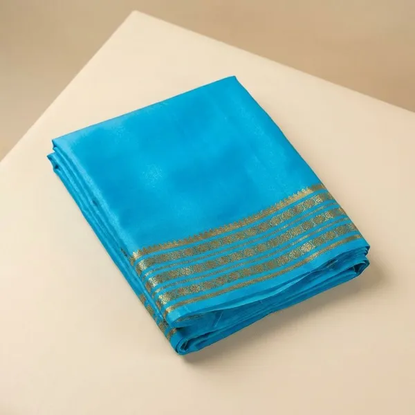 Sky_Blue_Pure_Viscose_Silk,_It_Is_Very_Soft_And_Comfortable_To_Wear_Any_Weather