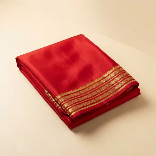 Maroon_Pure_Viscose_Silk,_It_Is_Very_Soft_And_Comfortable_To_Wear_Any_Weather