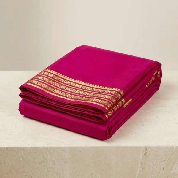 Maroon_Pure_Viscose_Silk,_It_Is_Very_Soft_And_Comfortable_To_Wear_Any_Weather