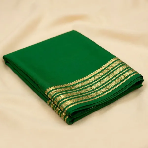 Green_Pure_Viscose_Silk,_It_Is_Very_Soft_And_Comfortable_To_Wear_Any_Weather