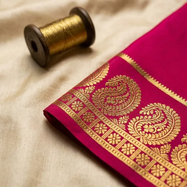 Maroon_Pure_Viscose_Silk,_It_Is_Very_Soft_And_Comfortable_To_Wear_Any_Weather