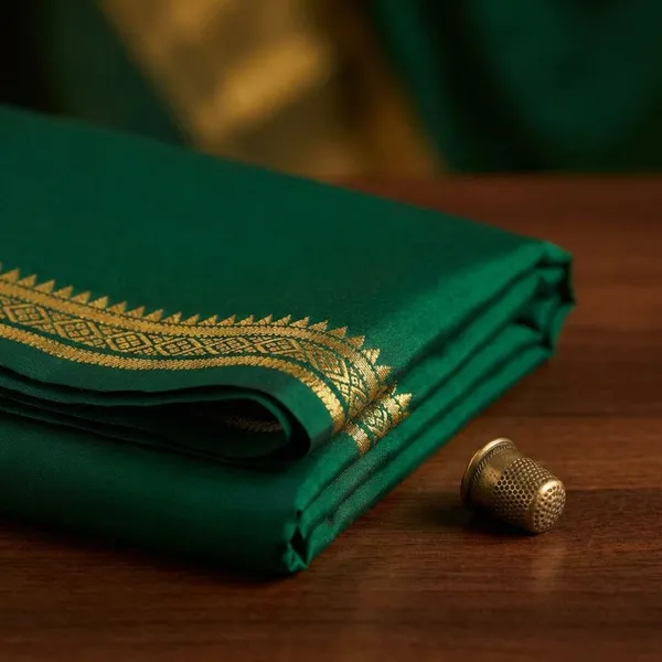 Green_Pure_Viscose_Silk,_It_Is_Very_Soft_And_Comfortable_To_Wear_Any_Weather