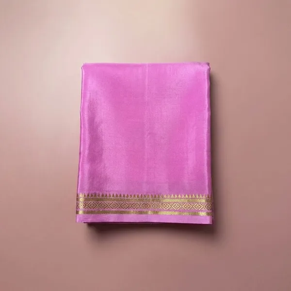 Lavander_Pure_Viscose_Silk_Saree,_It_Is_Very_Soft_And_Comfortable_To_Wear_Any_Weather