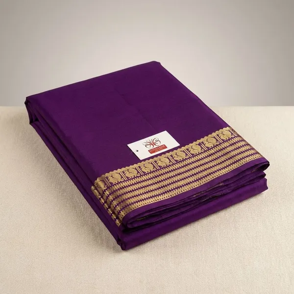 Purple_Pure_Viscose_Silk,_It_Is_Very_Soft_And_Comfortable_To_Wear_Any_Weather
