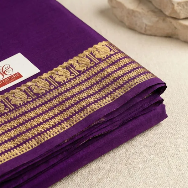 Purple_Pure_Viscose_Silk,_It_Is_Very_Soft_And_Comfortable_To_Wear_Any_Weather