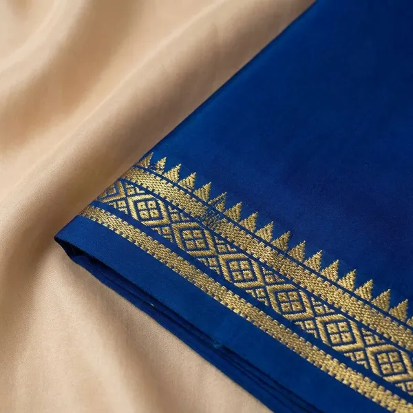 Royal_Blue_Pure_Viscose_Silk,_It_Is_Very_Soft_And_Comfortable_To_Wear_Any_Weather