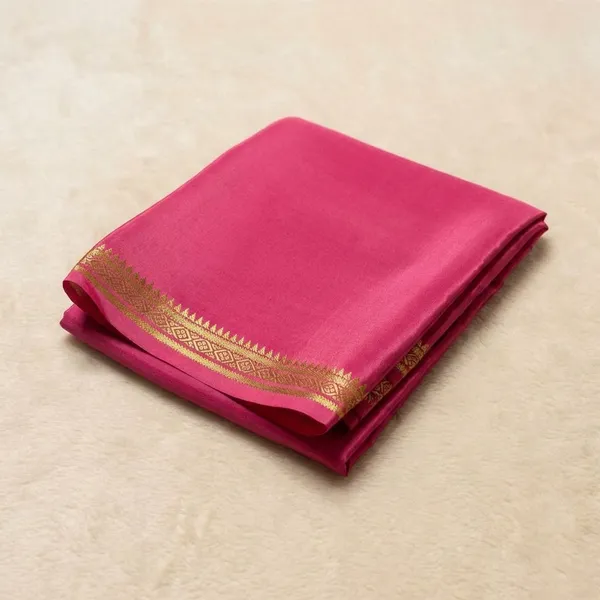 Pink_Pure_Viscose_Silk,_It_Is_Very_Soft_And_Comfortable_To_Wear_Any_Weather