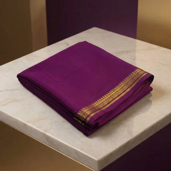 Maroon_Pure_Viscose_Silk,_It_Is_Very_Soft_And_Comfortable_To_Wear_Any_Weather