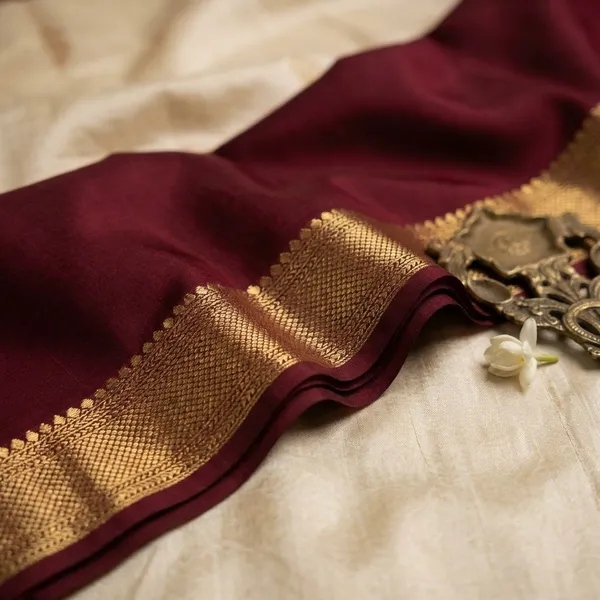 Maroon_Pure_Viscose_Silk,_It_Is_Very_Soft_And_Comfortable_To_Wear_Any_Weather