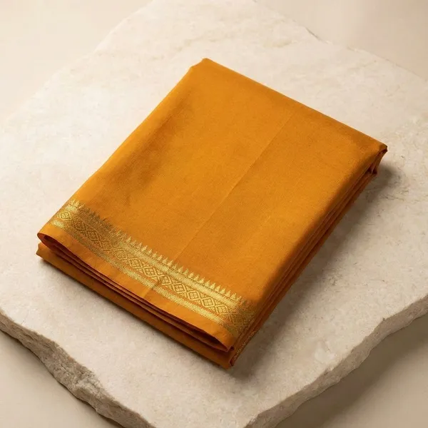 Mustard_Pure_Viscose_Silk,_It_Is_Very_Soft_And_Comfortable_To_Wear_Any_Weather