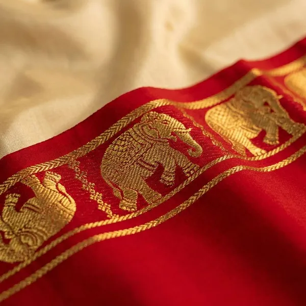 Red_Pure_Viscose_Silk,_It_Is_Very_Soft_And_Comfortable_To_Wear_Any_Weather