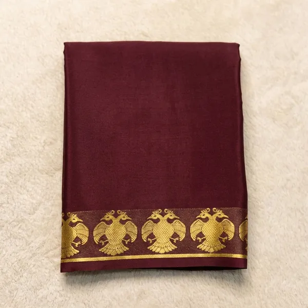 Maroon_Pure_Viscose_Silk,_It_Is_Very_Soft_And_Comfortable_To_Wear_Any_Weather