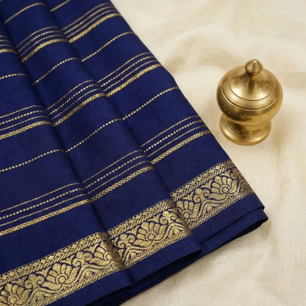 Blue_Pure_Viscose_Silk,_It_Is_Very_Soft_And_Comfortable_To_Wear_Any_Weather
