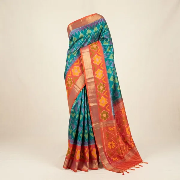 Multicolor_Designer_Printed_And_Dolla_Silk_Fabric_Sarees