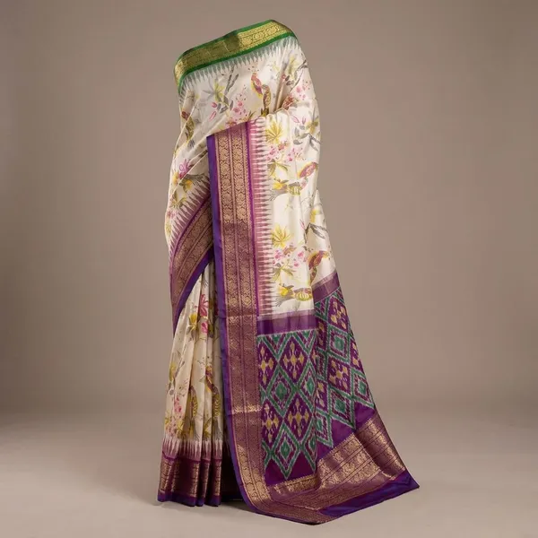 Multicolor_Designer_Printed_And_Dolla_Silk_Fabric_Sarees