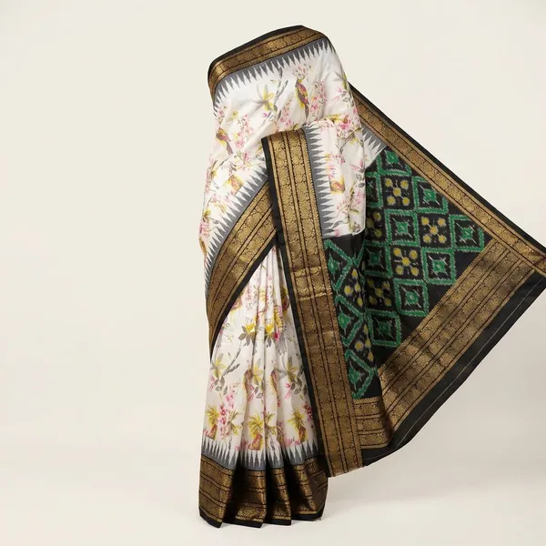 Multicolor_Designer_Printed_And_Dolla_Silk_Fabric_Sarees