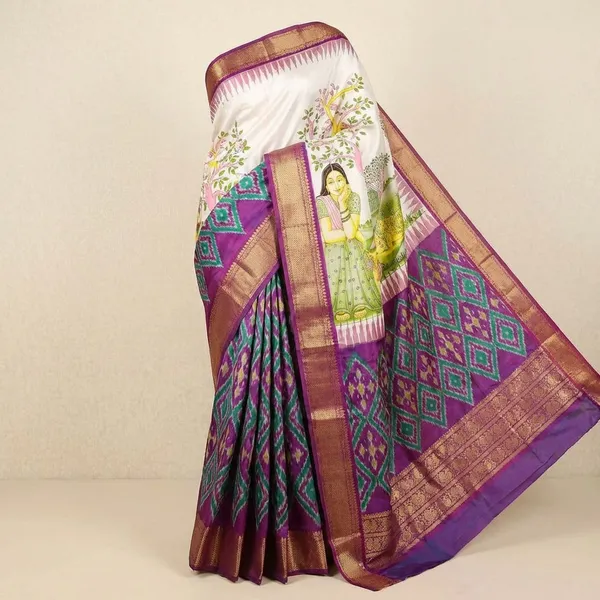 Multicolor_Designer_Printed_And_Dolla_Silk_Fabric_Sarees