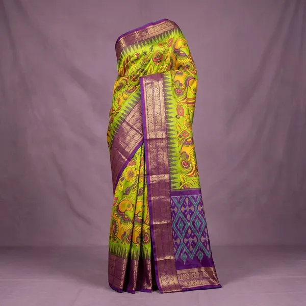 Multicolor_Designer_Printed_And_Dolla_Silk_Fabric_Sarees
