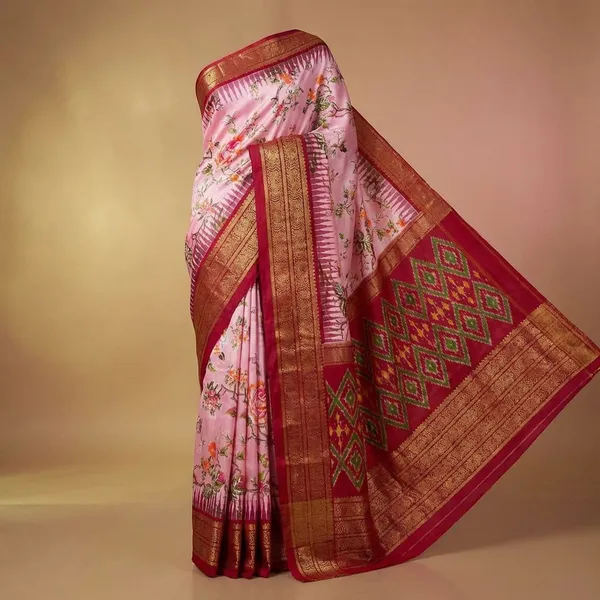 Multicolor_Designer_Printed_And_Dolla_Silk_Fabric_Sarees