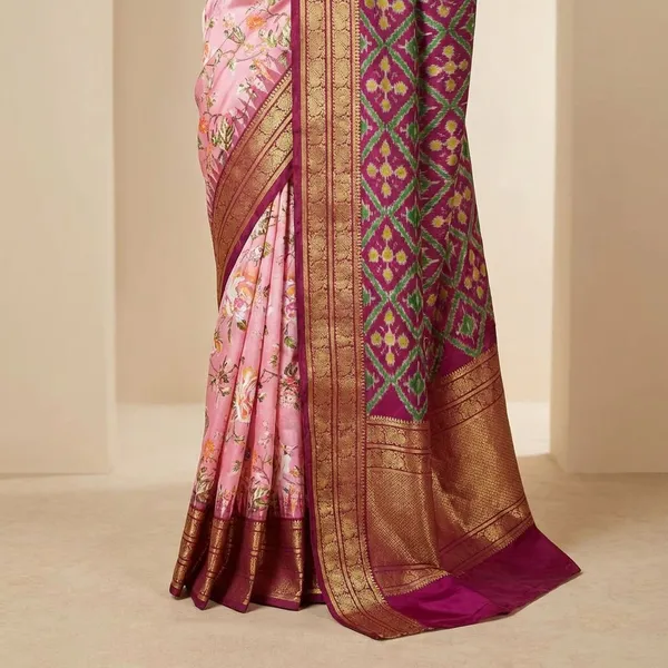 Light_Pink_Designer_Printed_And_Dolla_Silk_Fabric_Sarees