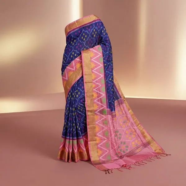 Blue_And_Pink_Designer_Printed_And_Dolla_Silk_Fabric_Sarees