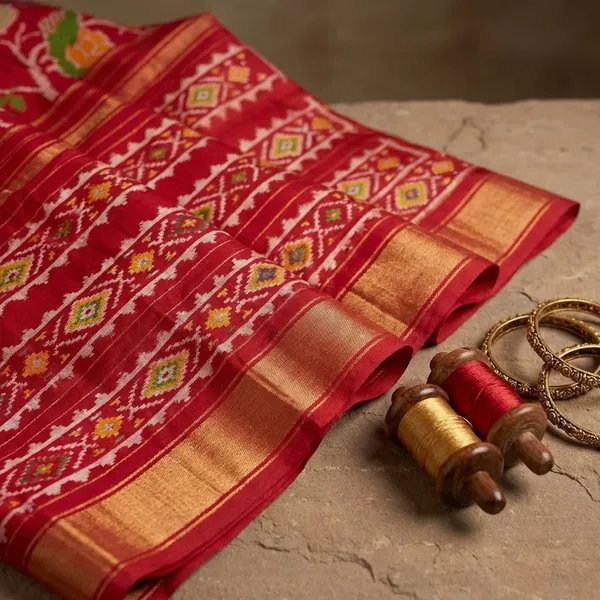 Red_Designer_Printed_And_Dolla_Silk_Fabric_Sarees