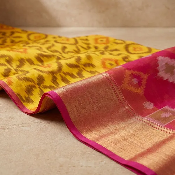 Yellow_Designer_Printed_And_Dolla_Silk_Fabric_Sarees