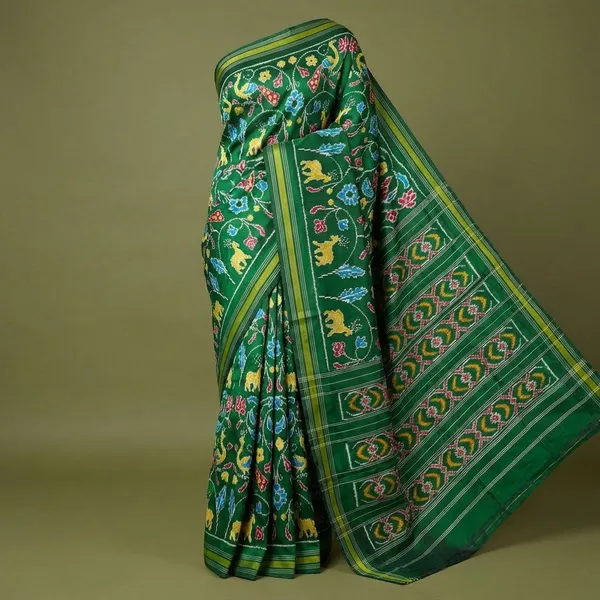 Green_Designer_Printed_And_Dolla_Silk_Fabric_Sarees