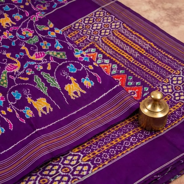 Multicolor_Designer_Printed_And_Dolla_Silk_Fabric_Sarees
