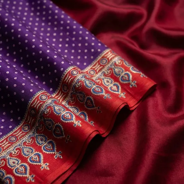 Purple_Rama_Semi_Gajji_Bandhej_Printed_Sarees