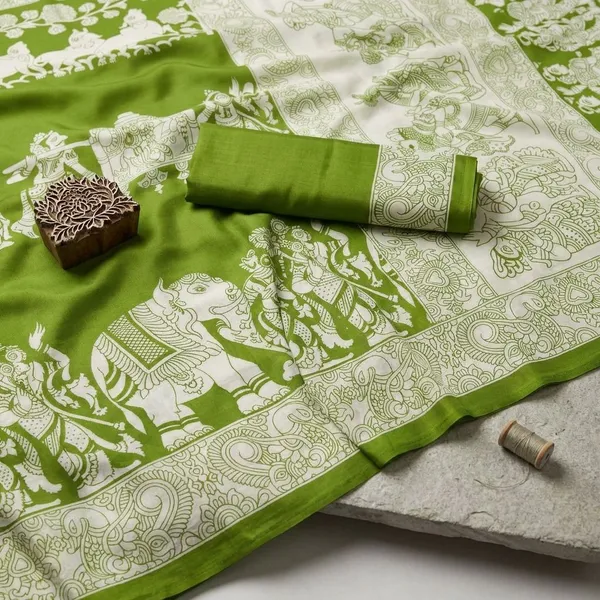 Multicolor_Semi_Gajji_Bandhej_Printed_Sarees