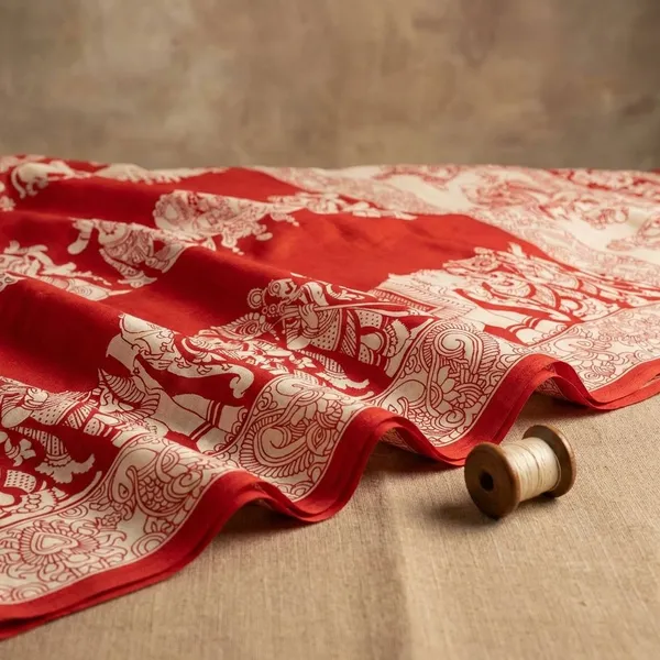 Orange_Semi_Gajji_Bandhej_Printed_Sarees