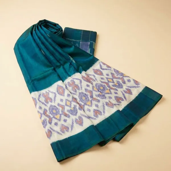 Multicolor_Khadi_Cotton_With_Hand_Block_Batik_Prints