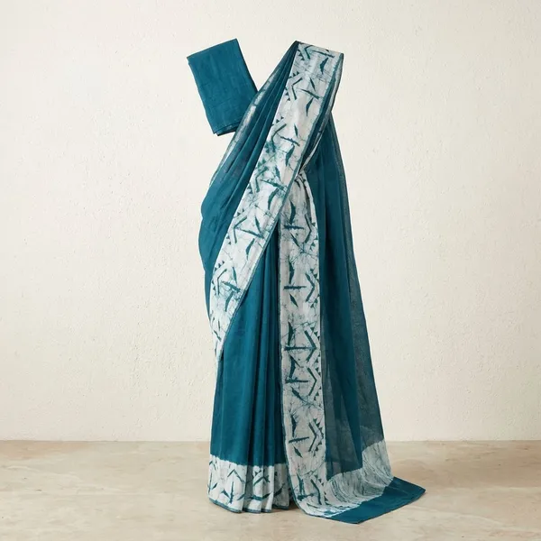 Rama_Green_Khadi_Khadi_Cotton_With_Hand_Block_Batik_Prints