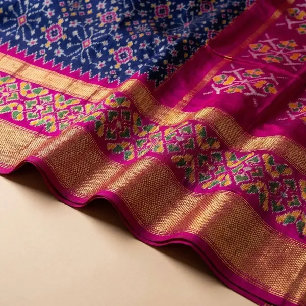 Blue_Designer_Printed_And_Dolla_Silk_Fabric_Sarees