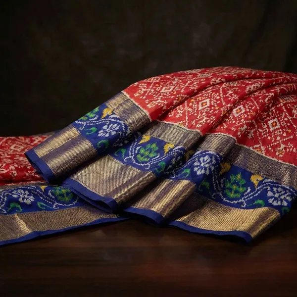 Blue_Designer_Printed_And_Dolla_Silk_Fabric_Sarees