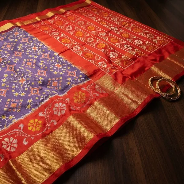 Multicolor_Designer_Printed_And_Dolla_Silk_Fabric_Sarees