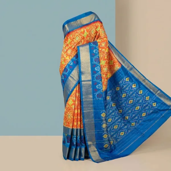 Blue_Designer_Printed_And_Dolla_Silk_Fabric_Sarees