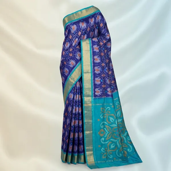 Multicolor_Blue_Designer_Printed_And_Dolla_Silk_Fabric_Sarees