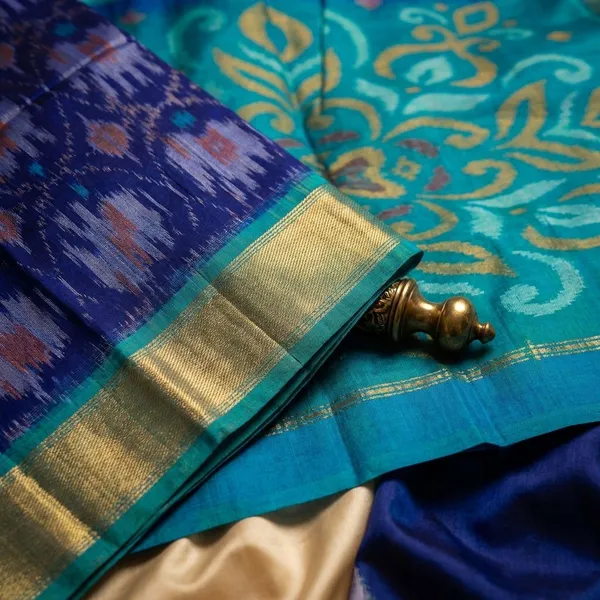 Multicolor_Blue_Designer_Printed_And_Dolla_Silk_Fabric_Sarees