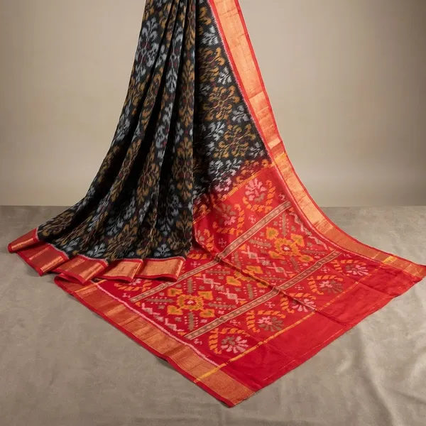 Grey_Pink_Designer_Printed_And_Dolla_Silk_Fabric_Sarees