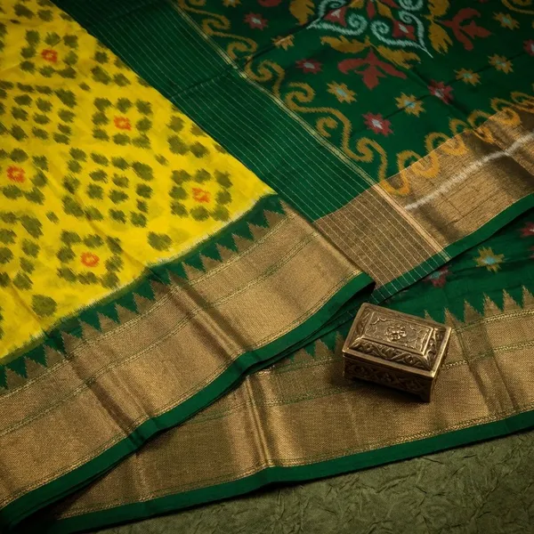 Green_Designer_Printed_And_Dolla_Silk_Fabric_Sarees