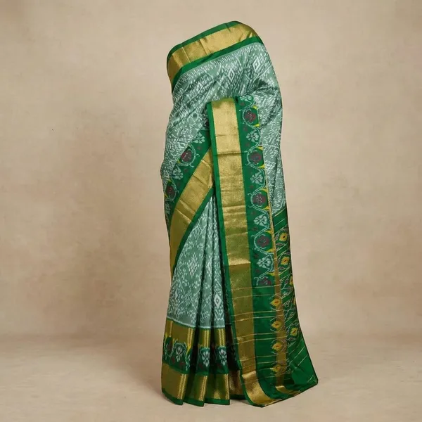Green_Designer_Printed_And_Dolla_Silk_Fabric_Sarees