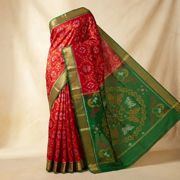 Green_And_Red_Designer_Printed_And_Dolla_Silk_Fabric_Sarees