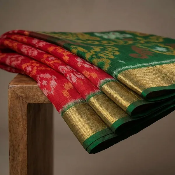 Green_And_Red_Designer_Printed_And_Dolla_Silk_Fabric_Sarees