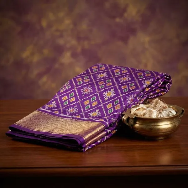Multicolor_Ikkat_Saree_And_Dolla_Silk_Sarees