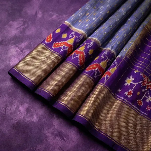 Multicolor_Purple_Ikkat_Saree_And_Dolla_Silk_Sarees